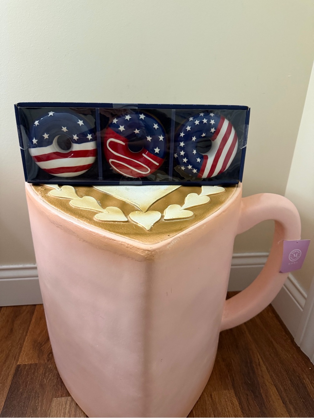 Liberty Lane Set of 3 Ceramic 4th of July Patriotic Donuts